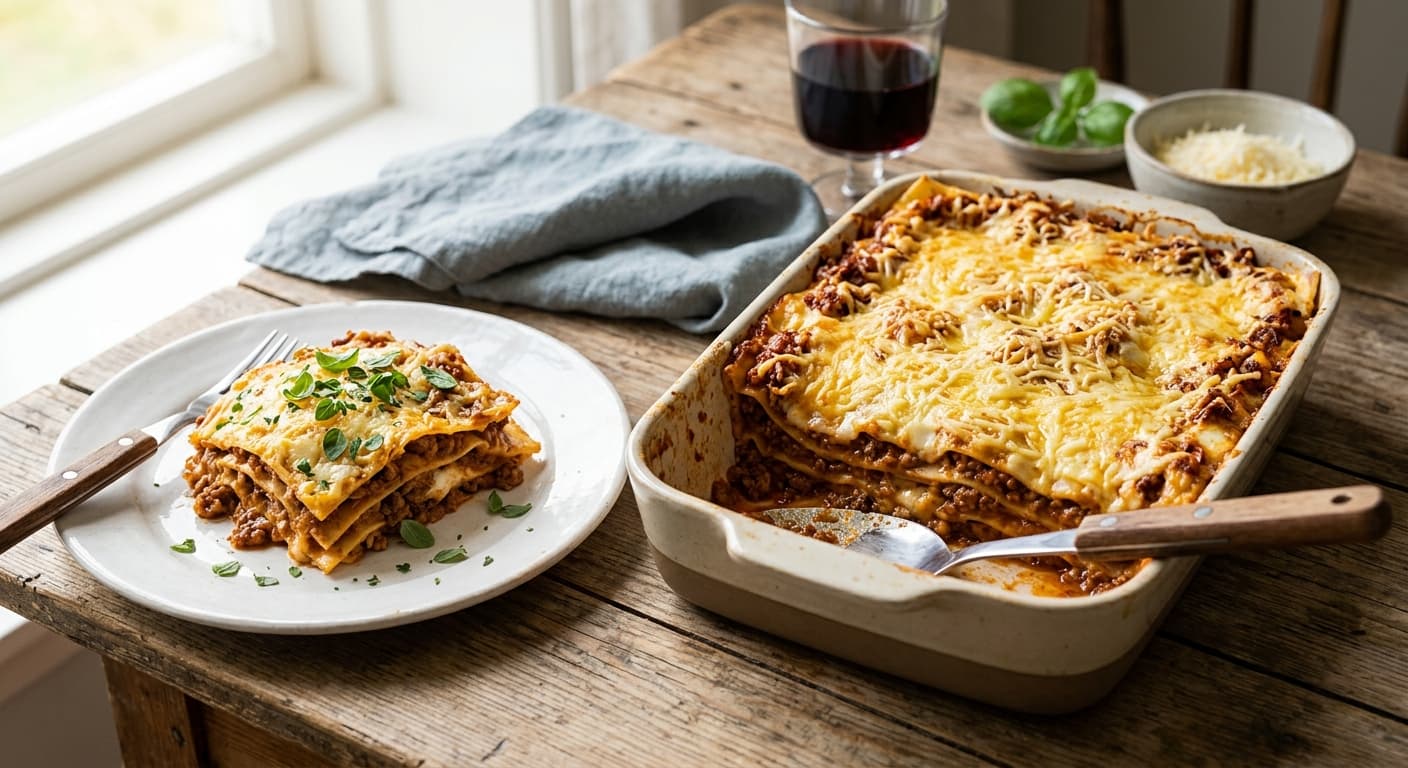Klassisk Lasagne med Köttfärssås