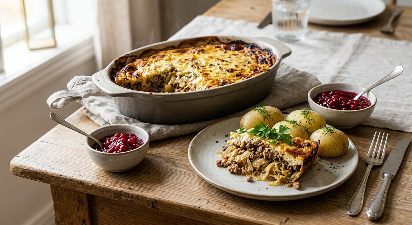 Krämig kålpudding