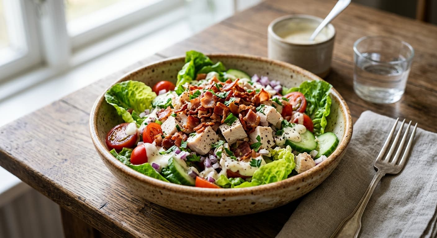 Kycklingsallad med bacon