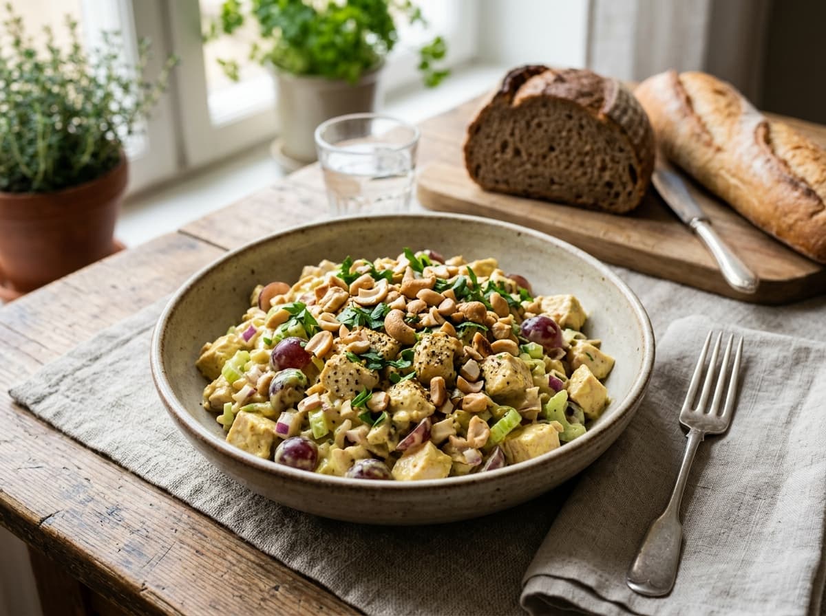Kycklingsallad med curry