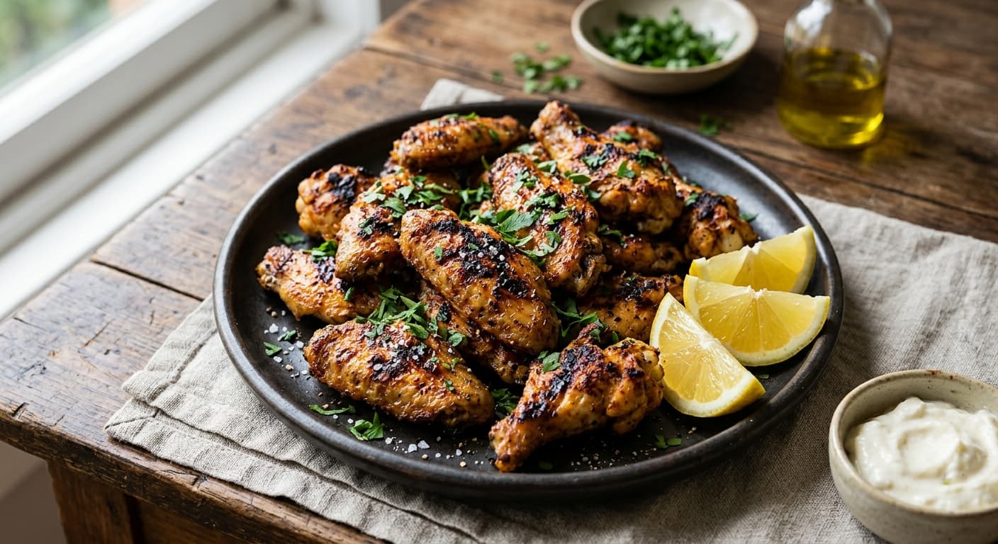 Grillade kycklingvingar (Jawaneh Meshwe)