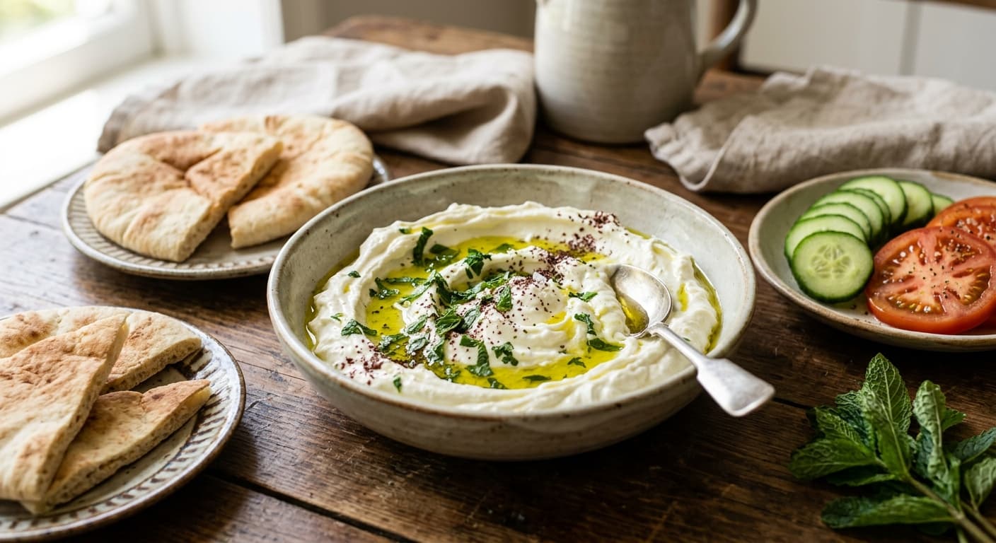 Labneh bel toum (vitlöksröra)