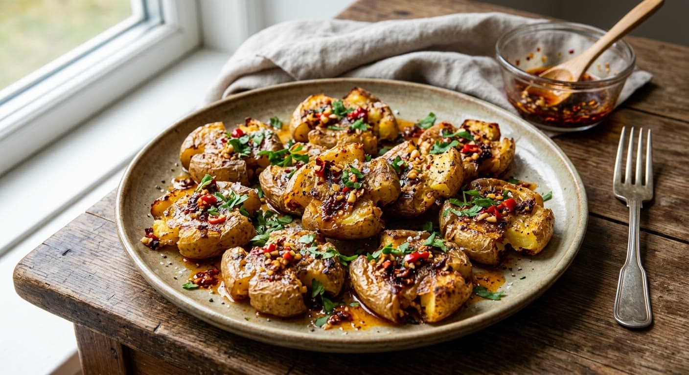 Smashed Potato med Chili