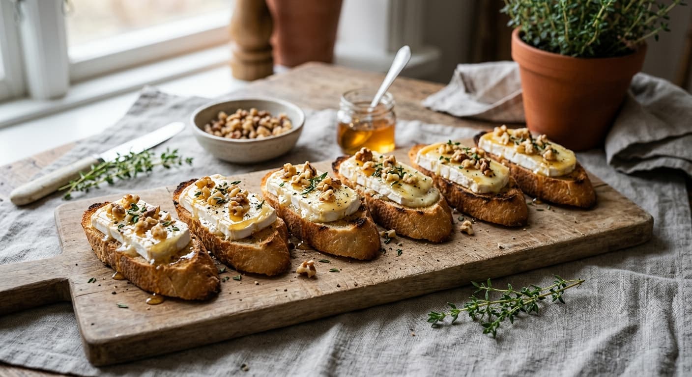 Pintxos med getost och honung
