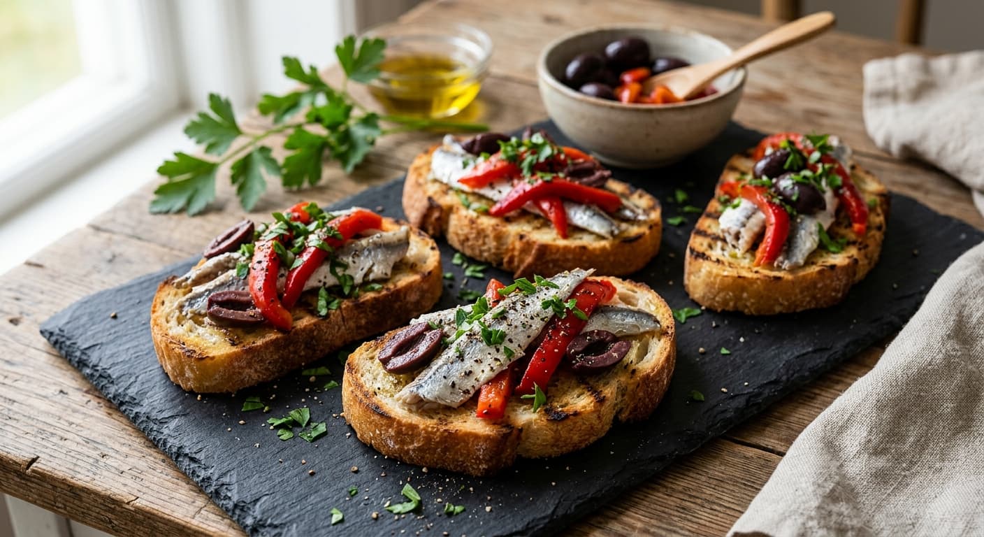 Pintxos med sardeller