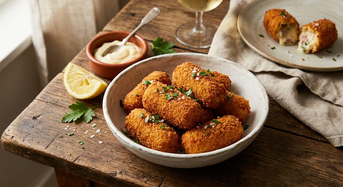 Croquetas (med skinka)