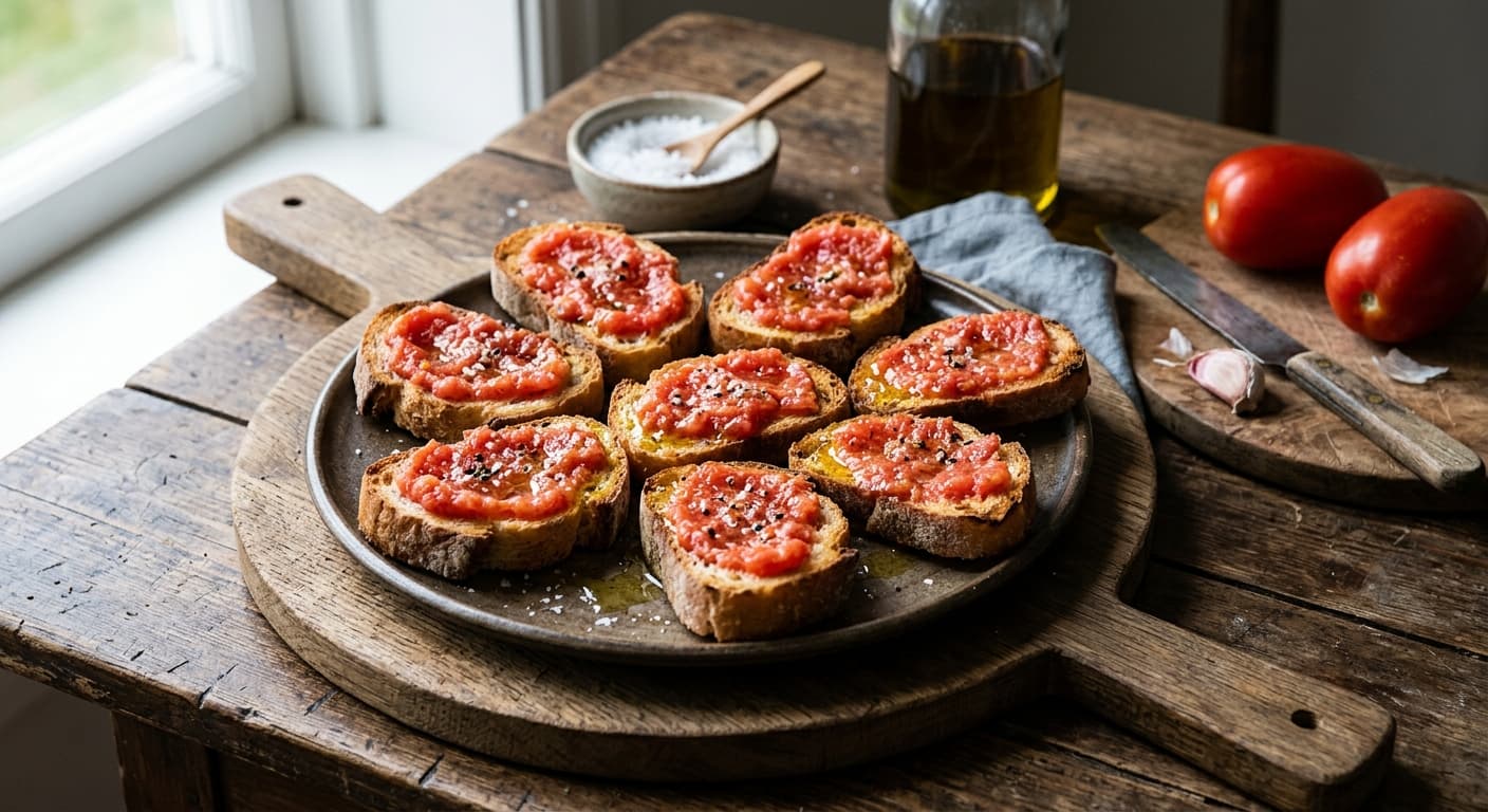 Pan con tomate