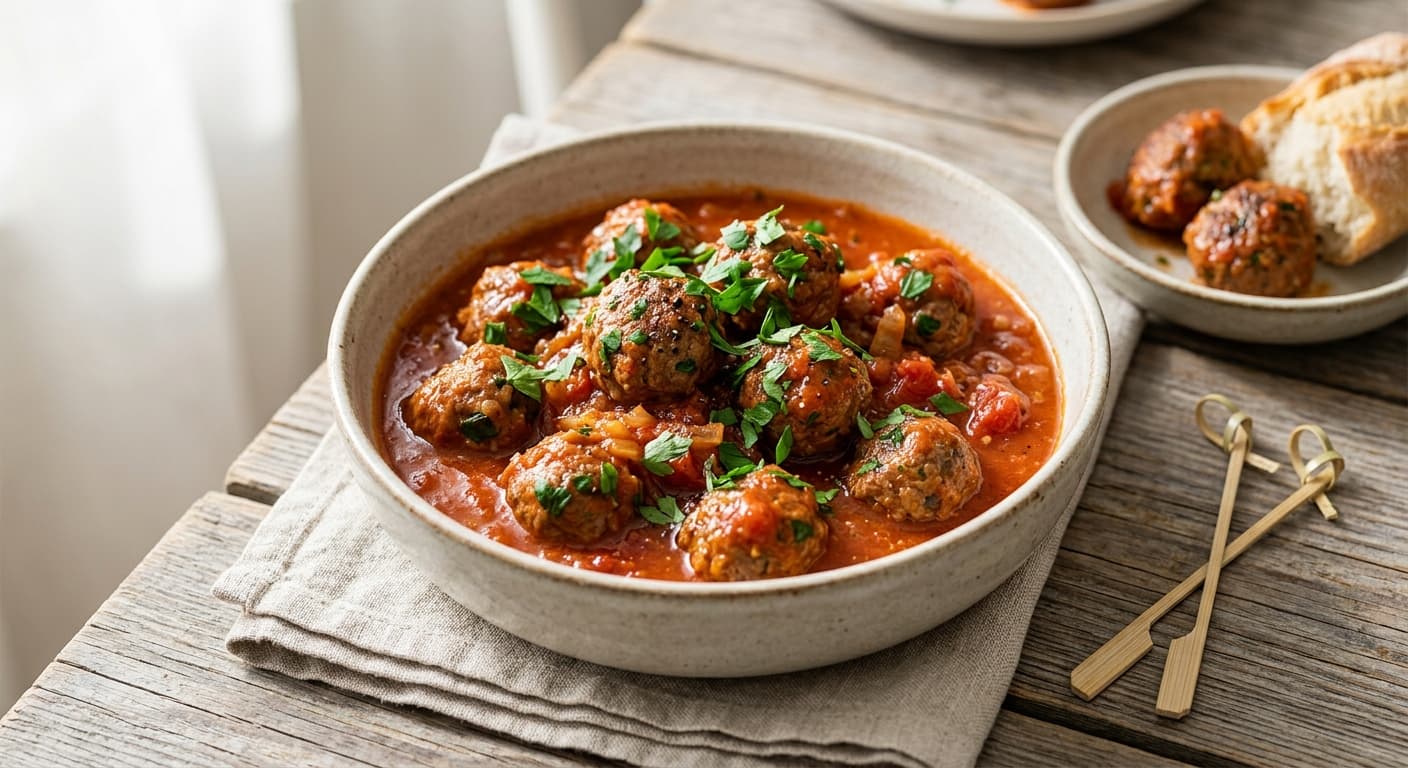 Albondigas (spanska köttbullar i tomatsås)