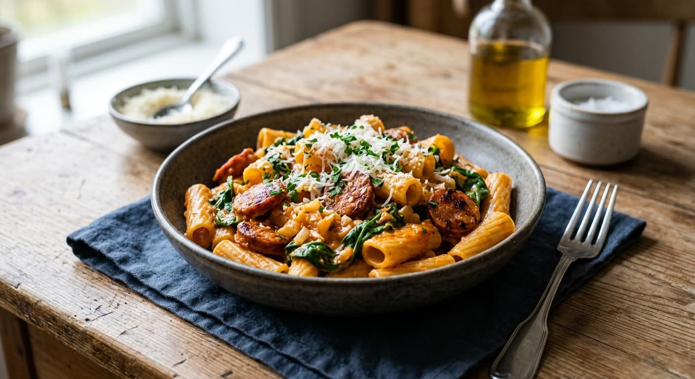Pasta med chorizo
