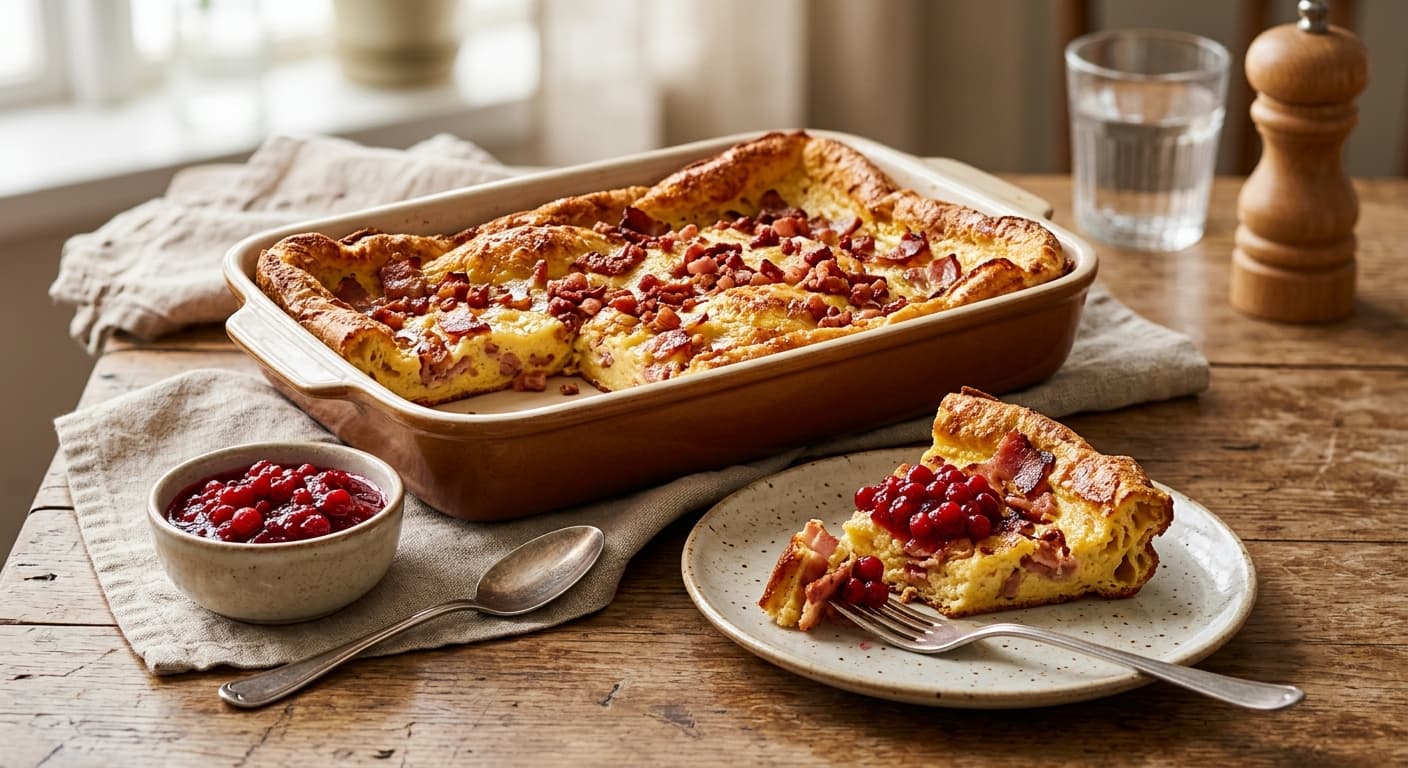 Ugnspannkaka med bacon