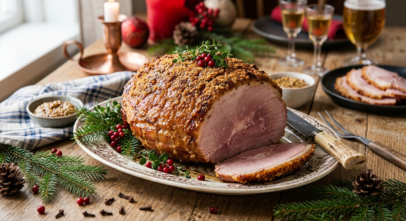 Griljerad julskinka