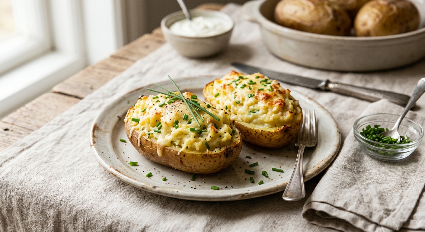 Bakad fylld potatis