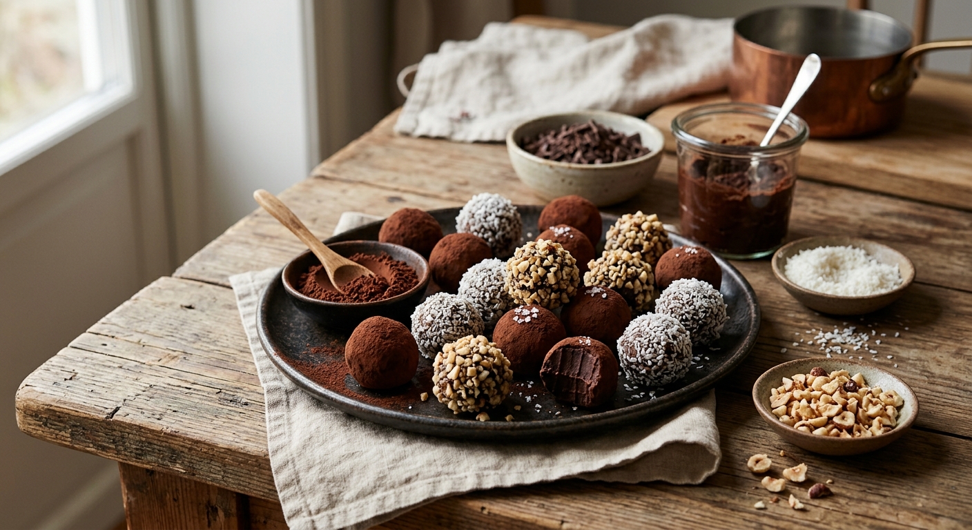 Lyxiga Chokladtryfflar