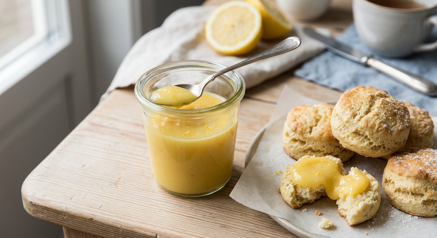 Citroncurd till Scones