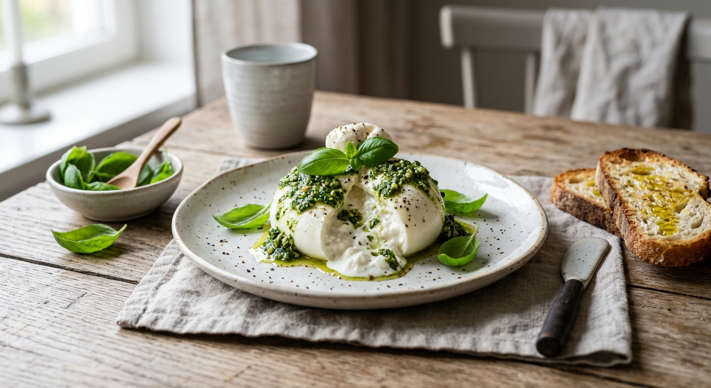 Burrata med Pesto