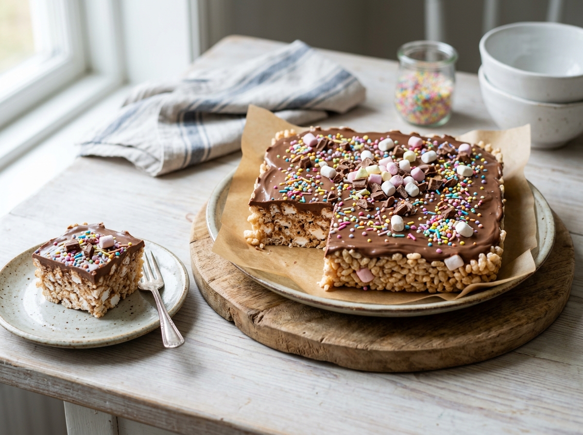 Rice crispy tårta