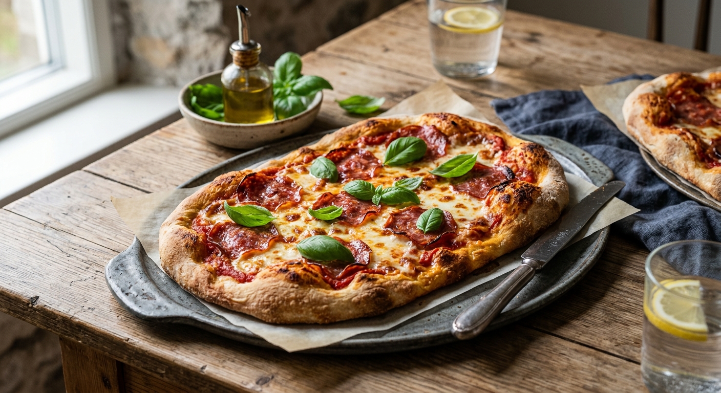 Pinsa med salami