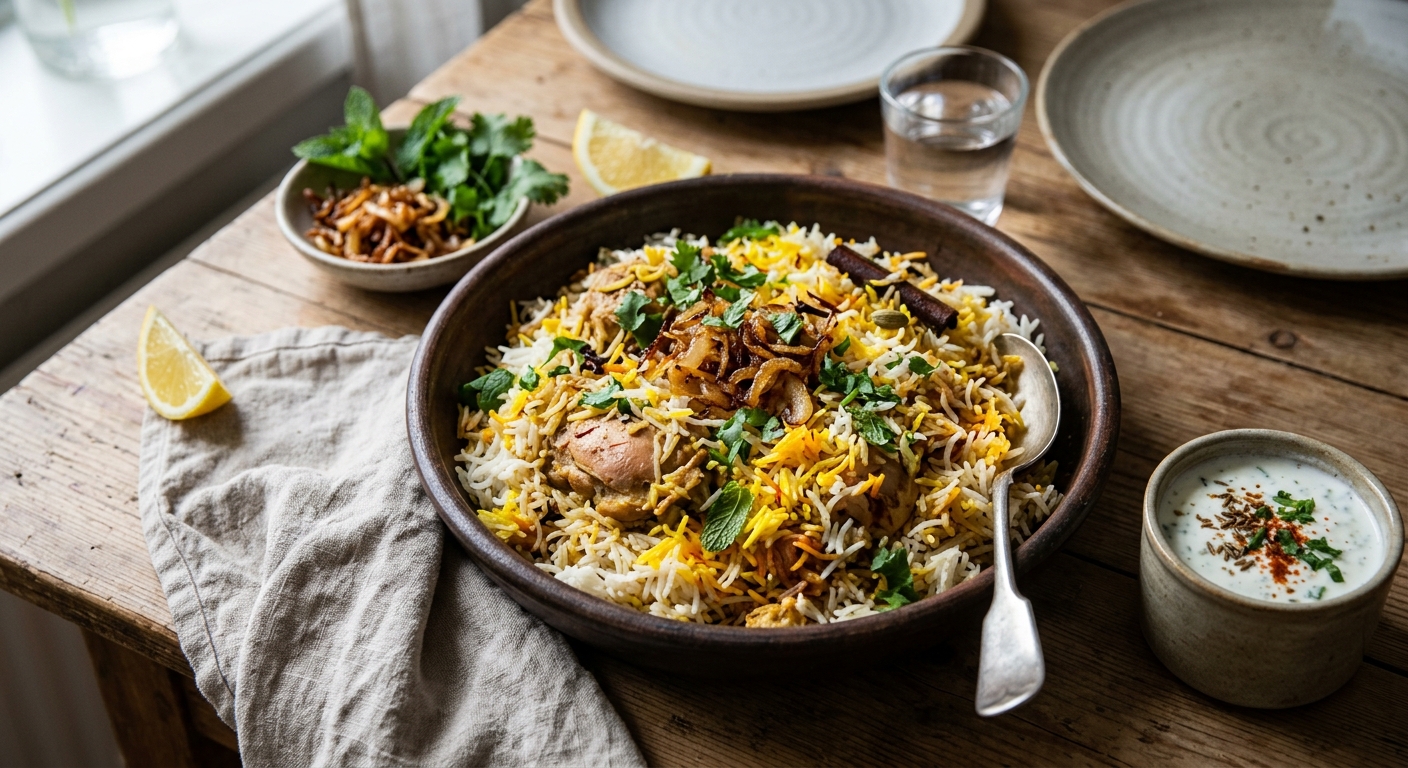 Biryani med Kyckling