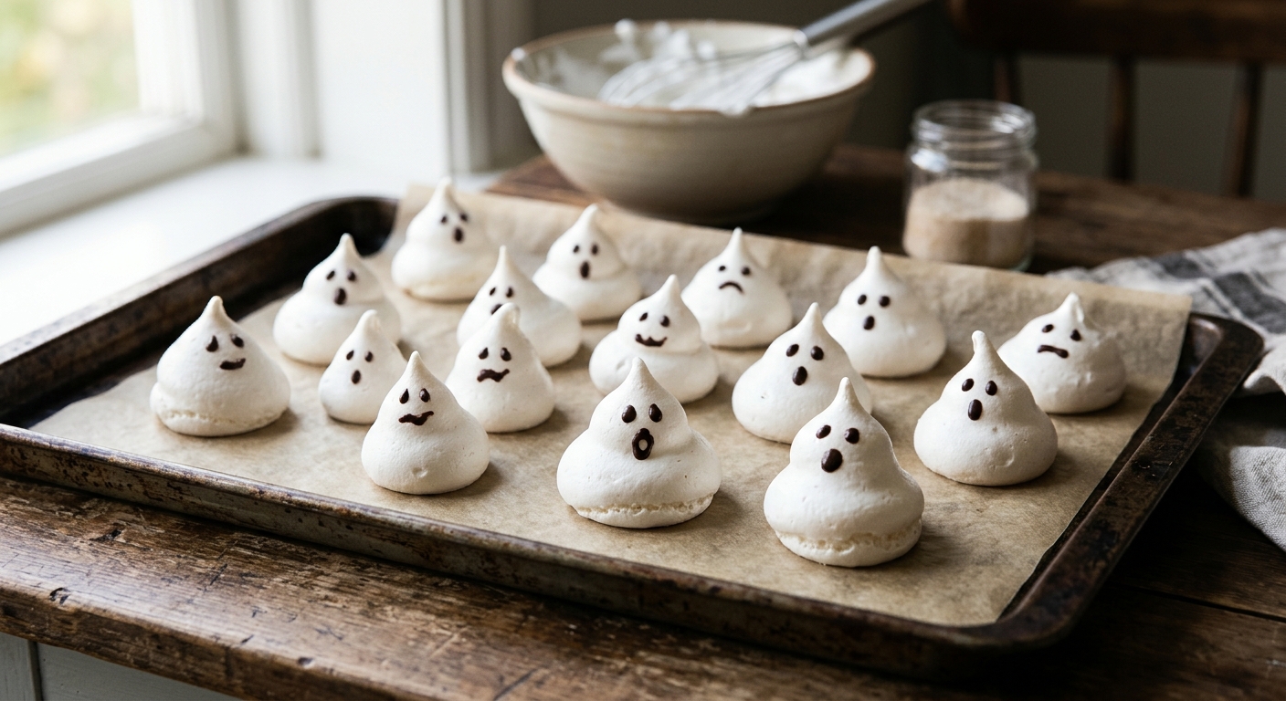 Spöklika Marängspöken till Halloween