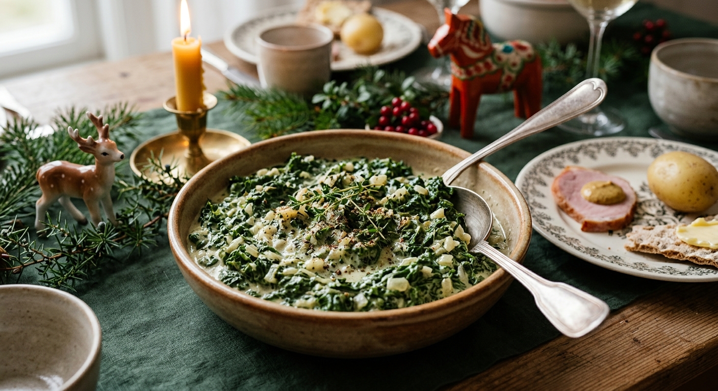Gräddstuvad grönkål till jul