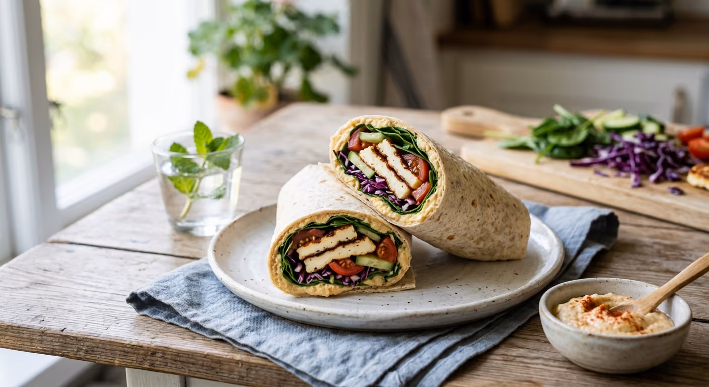 Snabb vegetarisk wraps