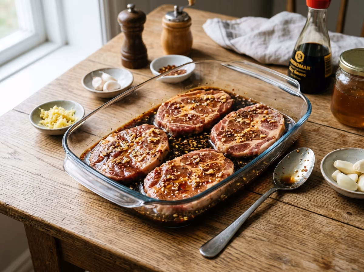 Asiatisk marinad till grillad fläskkarré