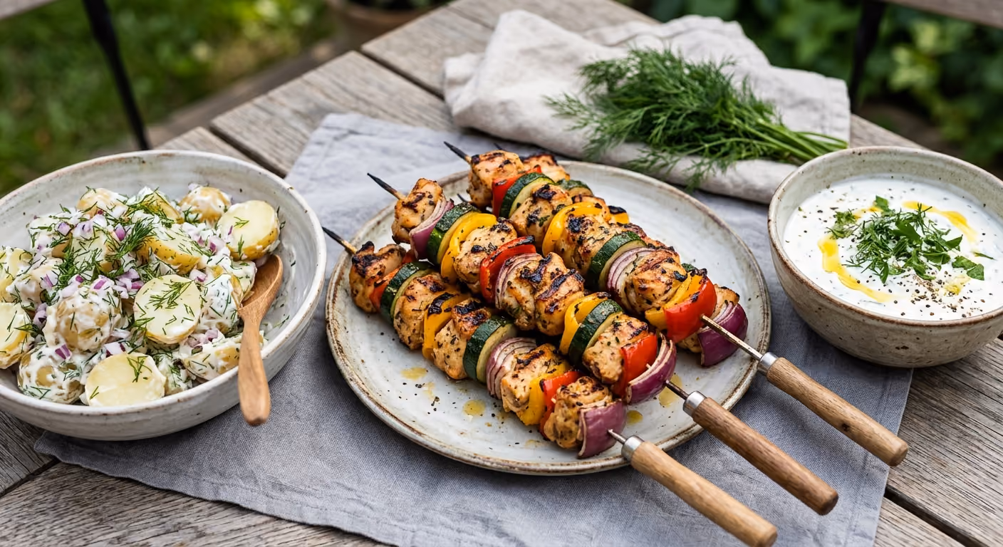 Grillspett med goda tillbehor