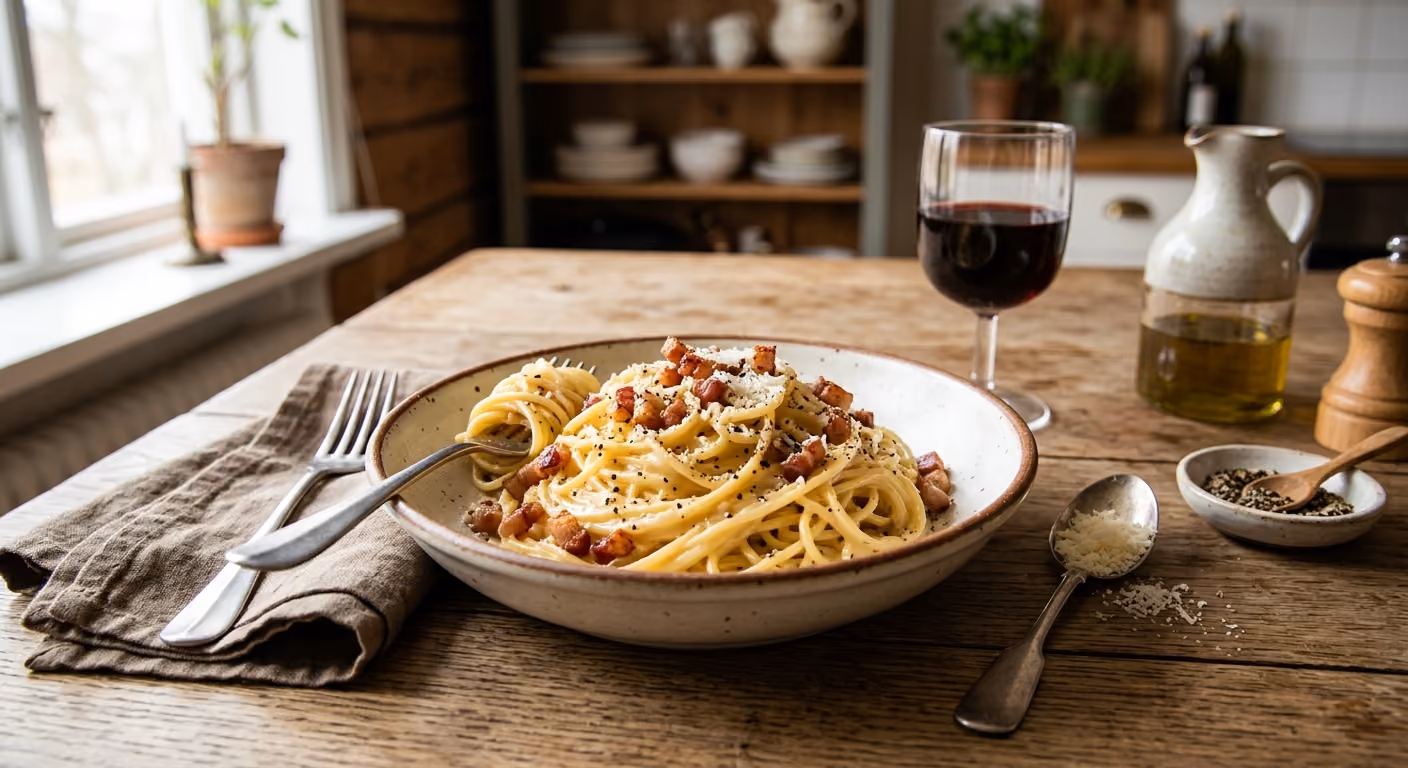 Krämig Pasta Carbonara