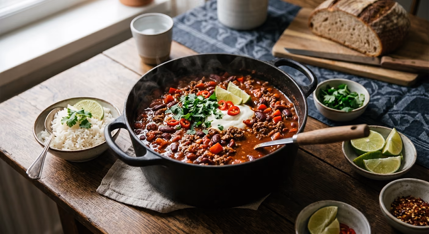 Chili con carne med bönor