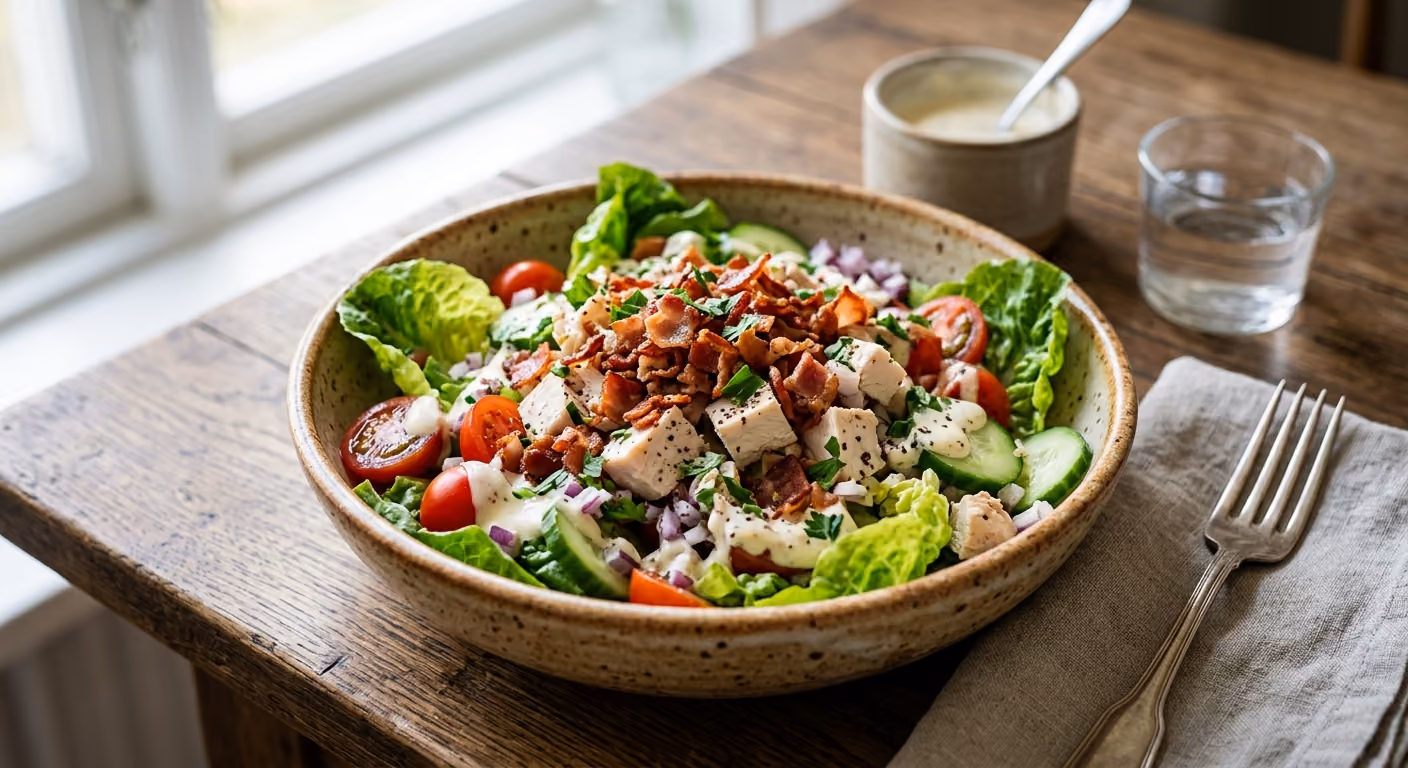 Kycklingsallad med bacon