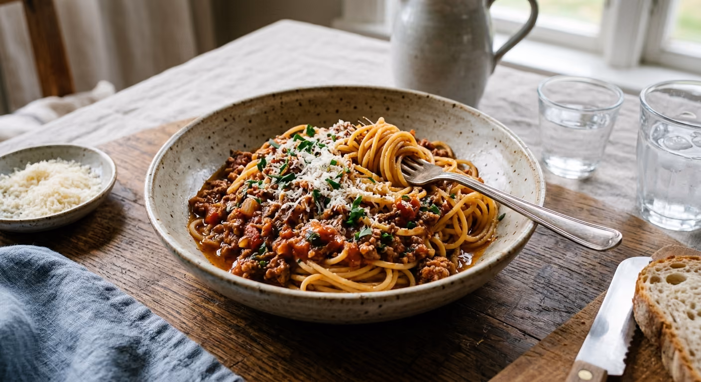 Spaghetti med köttfärssås