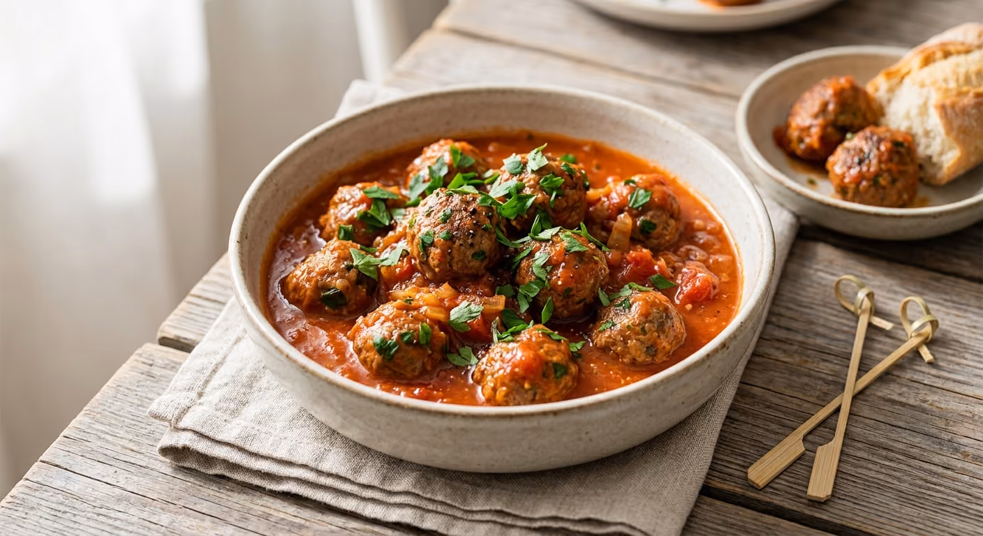 Albondigas (spanska köttbullar i tomatsås)
