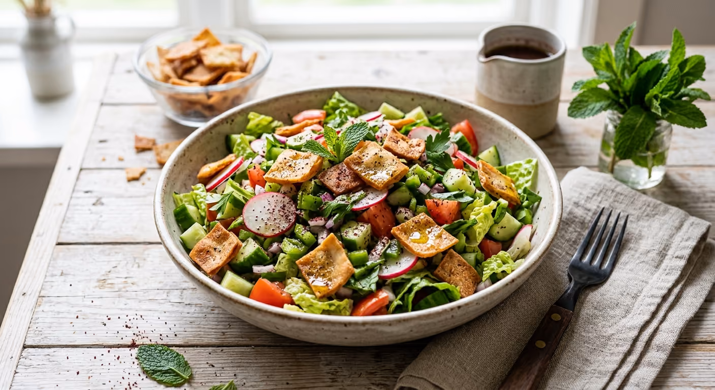 Fattoush (Sallad med Bröd)